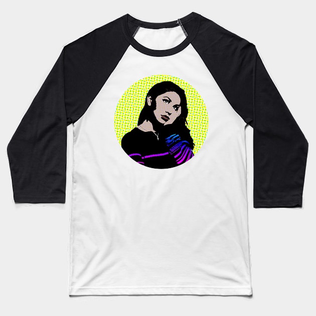 alessia cara style pop art Baseball T-Shirt by soundofpopart